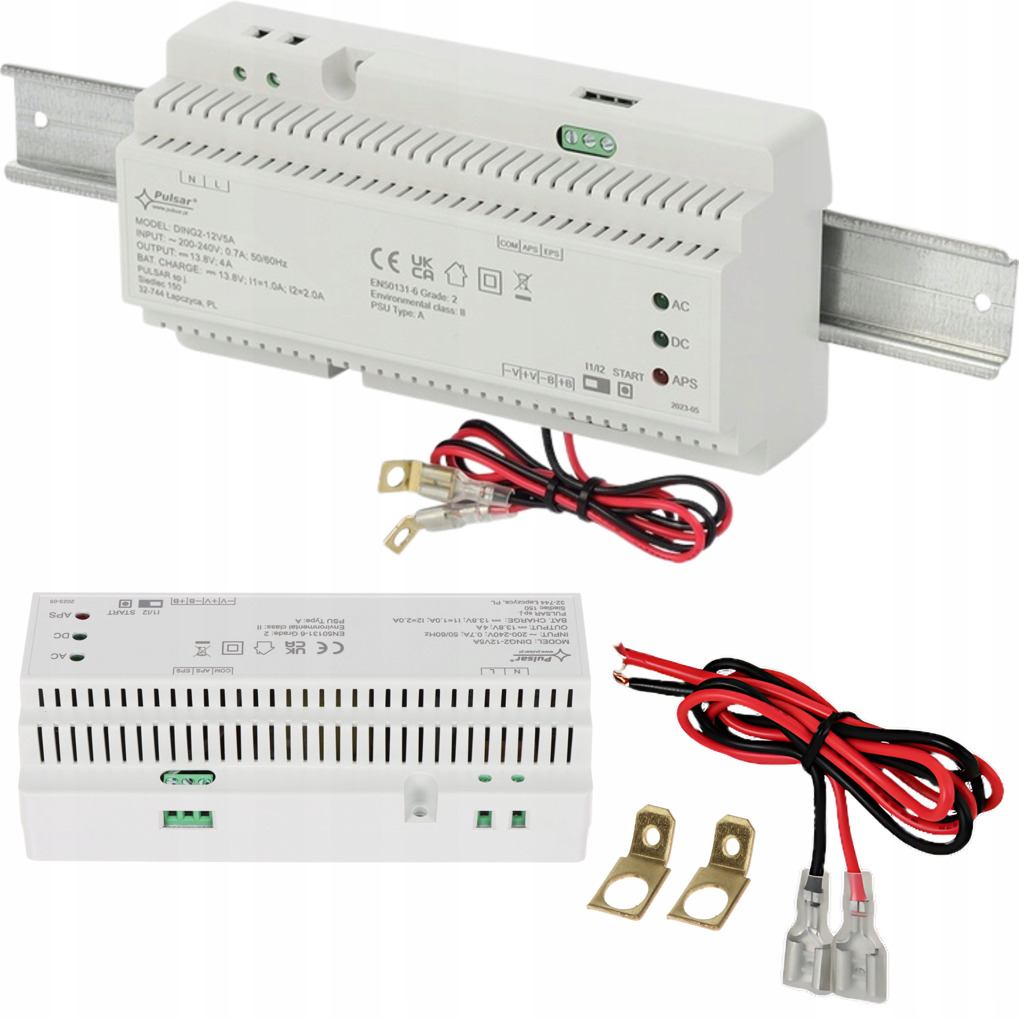 Zasilacz buforowy na szynę Din Pulsar DING2-12V5A 12V DC 5A