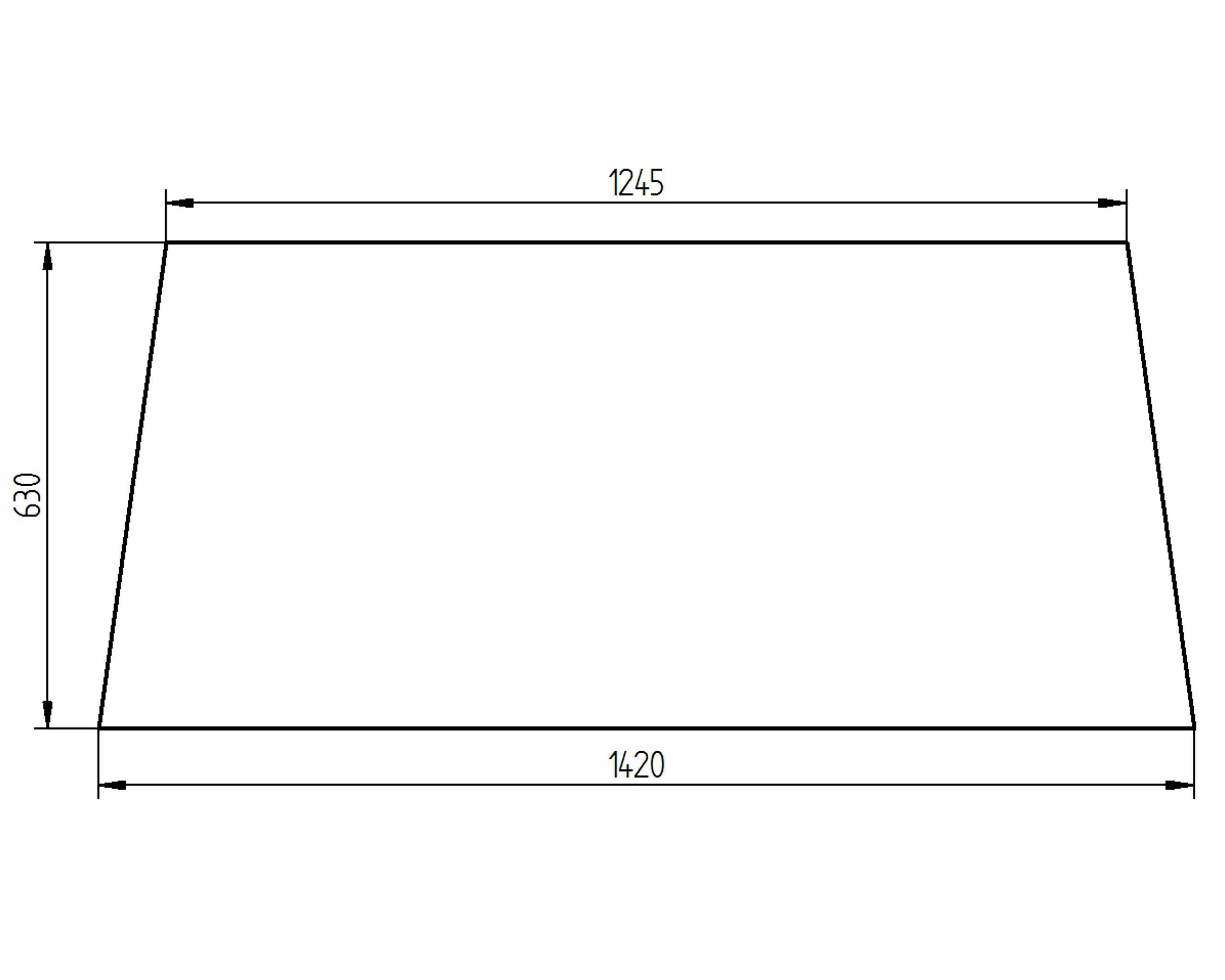 čelní sklo pro traktor Fendt zadní 258514220100