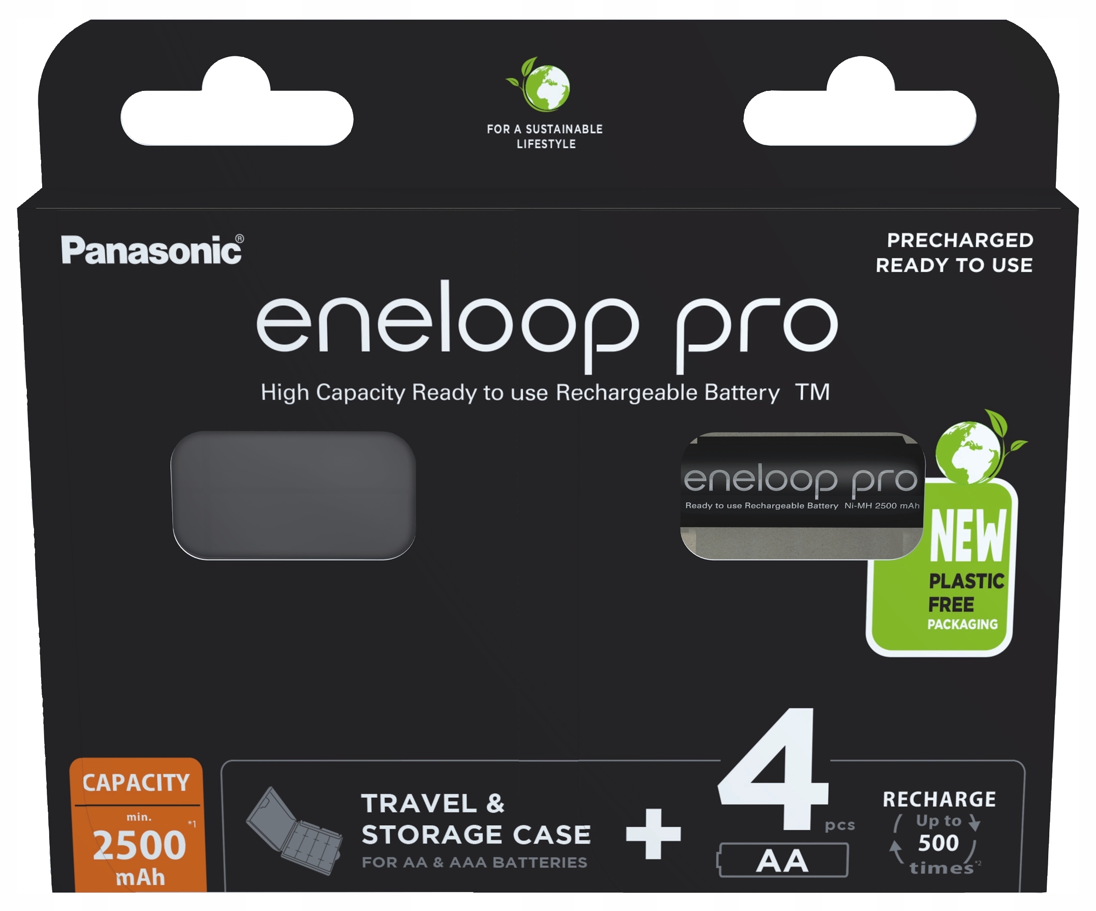 

4x Panasonic Eneloop Pro R6 Aa 2500 mAh 4BL Box