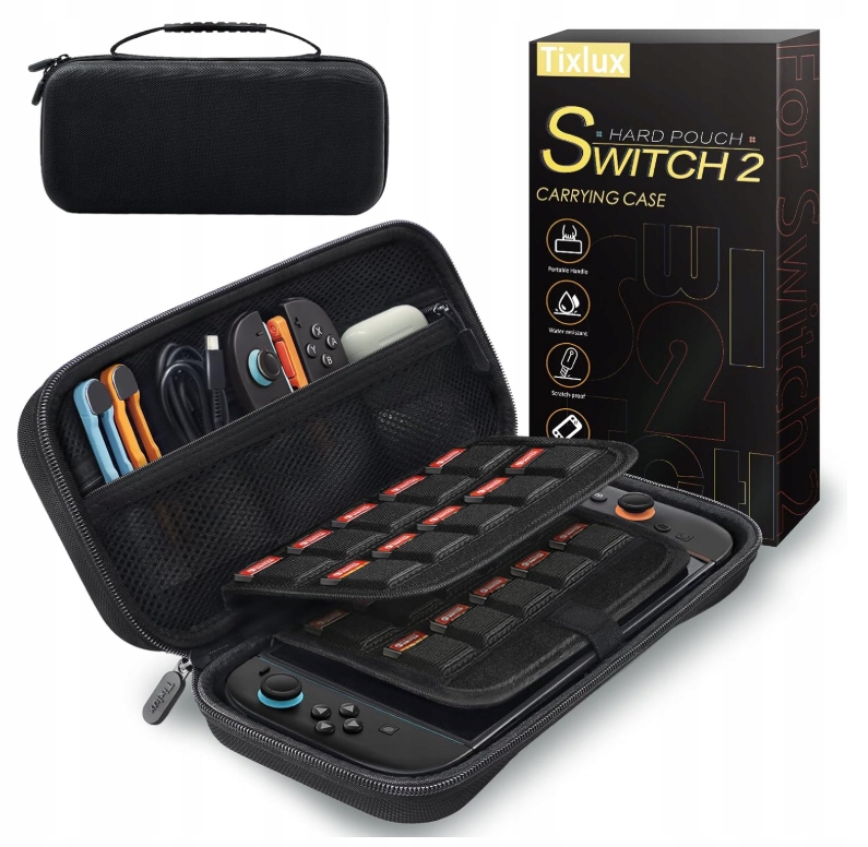Etui do Nintendo Switch 2 (2025) z Miejscem na 20 Gier z Twardą Skorupą