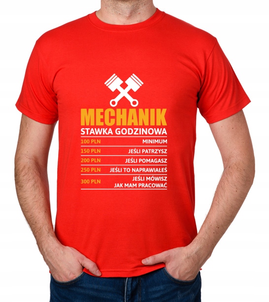 

koszulka Mechanik stawka godzinowa prezent