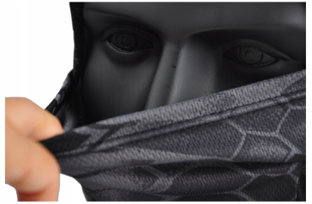 MASKA KOMIN KOMINIARKA CHUSTA BANDANA TWARZ GŁOWĘ Odcień granatowy