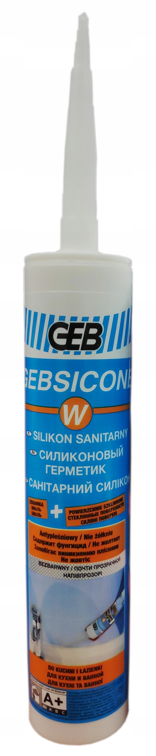 

Silikon sanitarny grzybobójczy Bezbarwny Geb