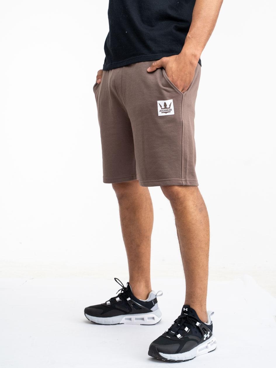 

Krótkie Spodenki Dresowe Męskie Jigga Brąz XL
