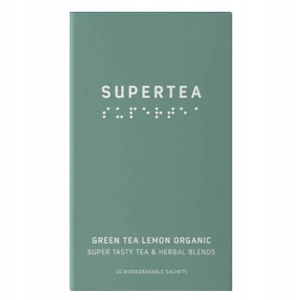 Levně Čaj Supertea zelený čaj lemon organic 20 sáčků