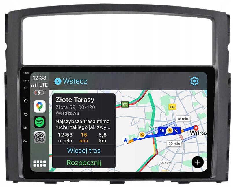 Mitsubishi Pajero Rádio Navigace Android Apple Carplay Duduauto