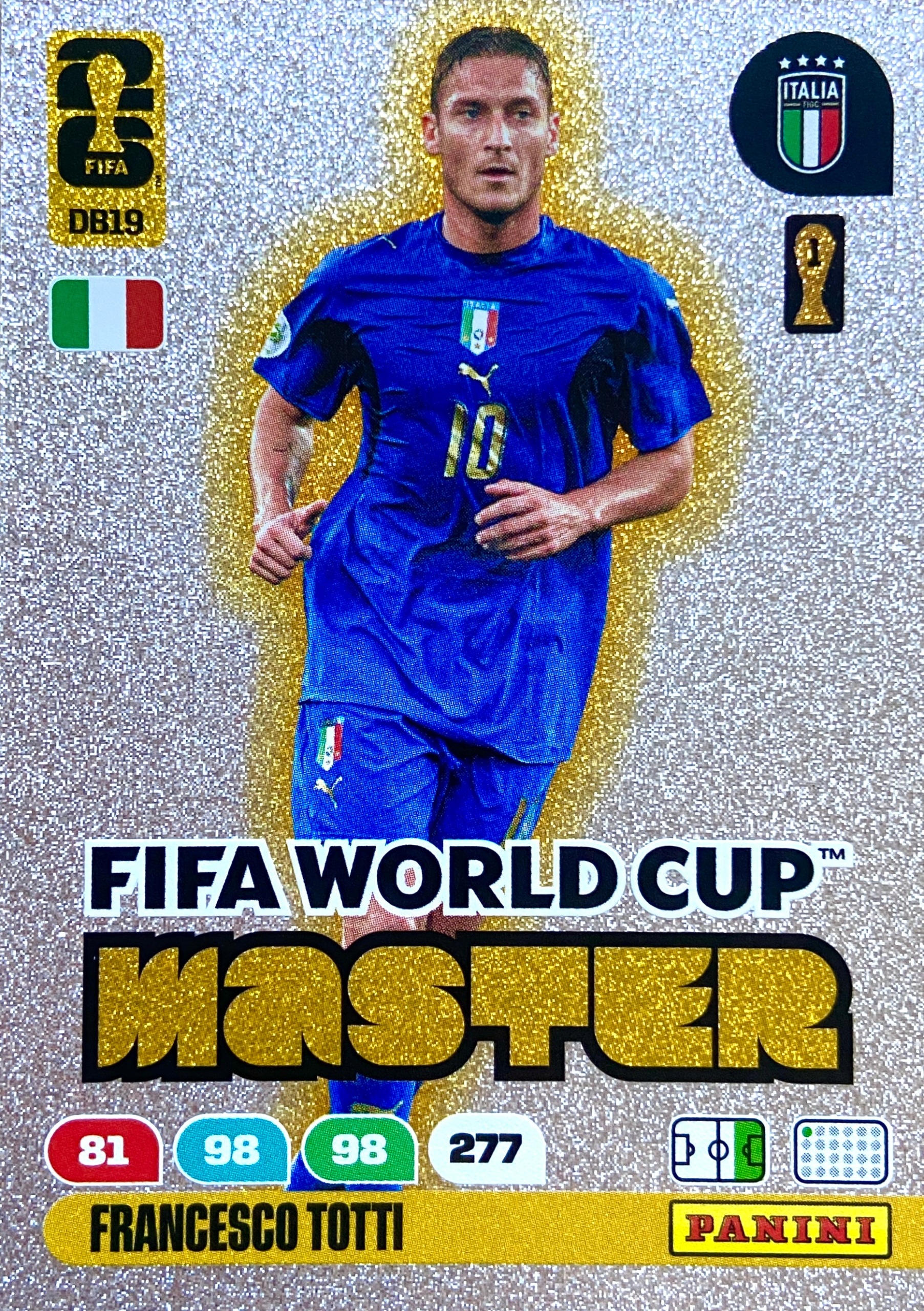 Fifa World Cup 2026 karta piłkarska Master DB19 Farncesco Totti Włochy