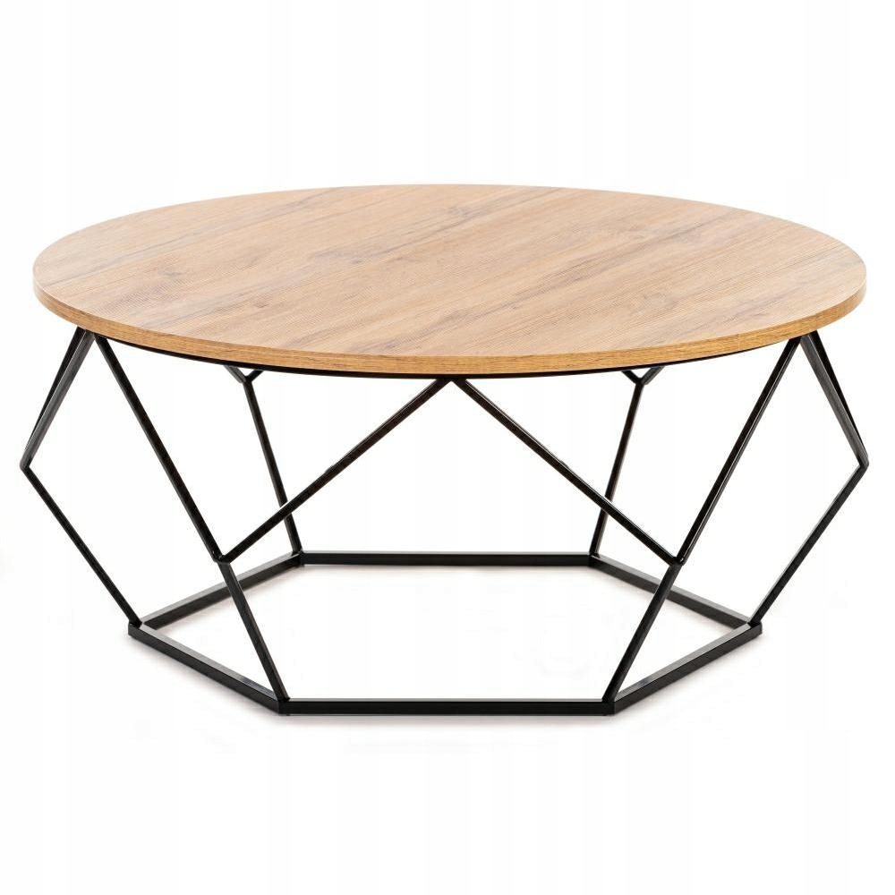 

Stolik Kawowy Duży Okrągły 90 CM Dąb Lancelot Loft