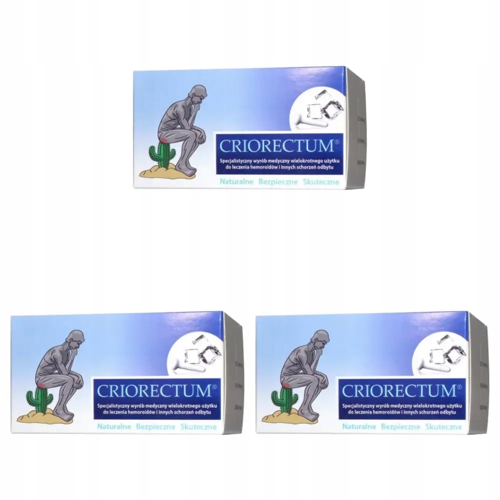 3x Criorectum Sztyft krioterapeutyczny, 1 sztuka