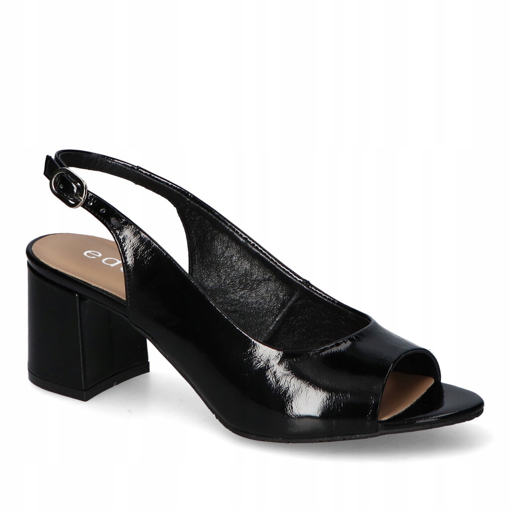 Sandály Edeo 4090-1298 Černý lak 37
