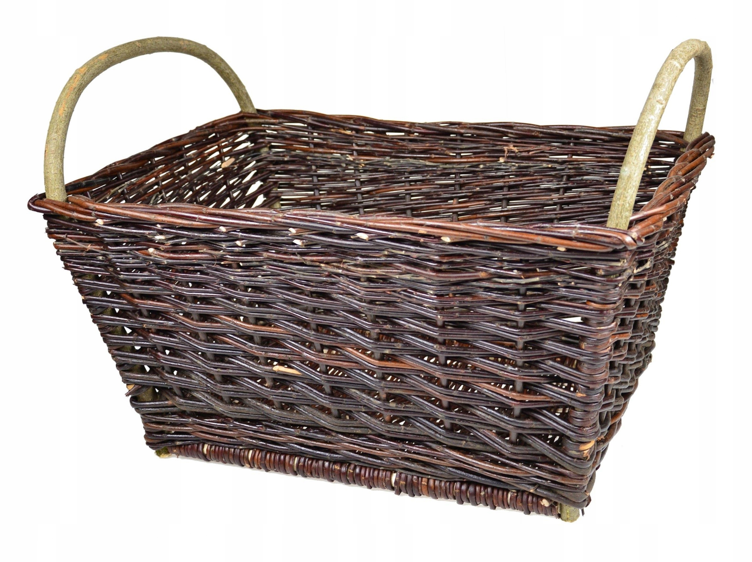 Proutěný Koš Na Dřevo Hospodářské Listy Do Zahrady 47 cm