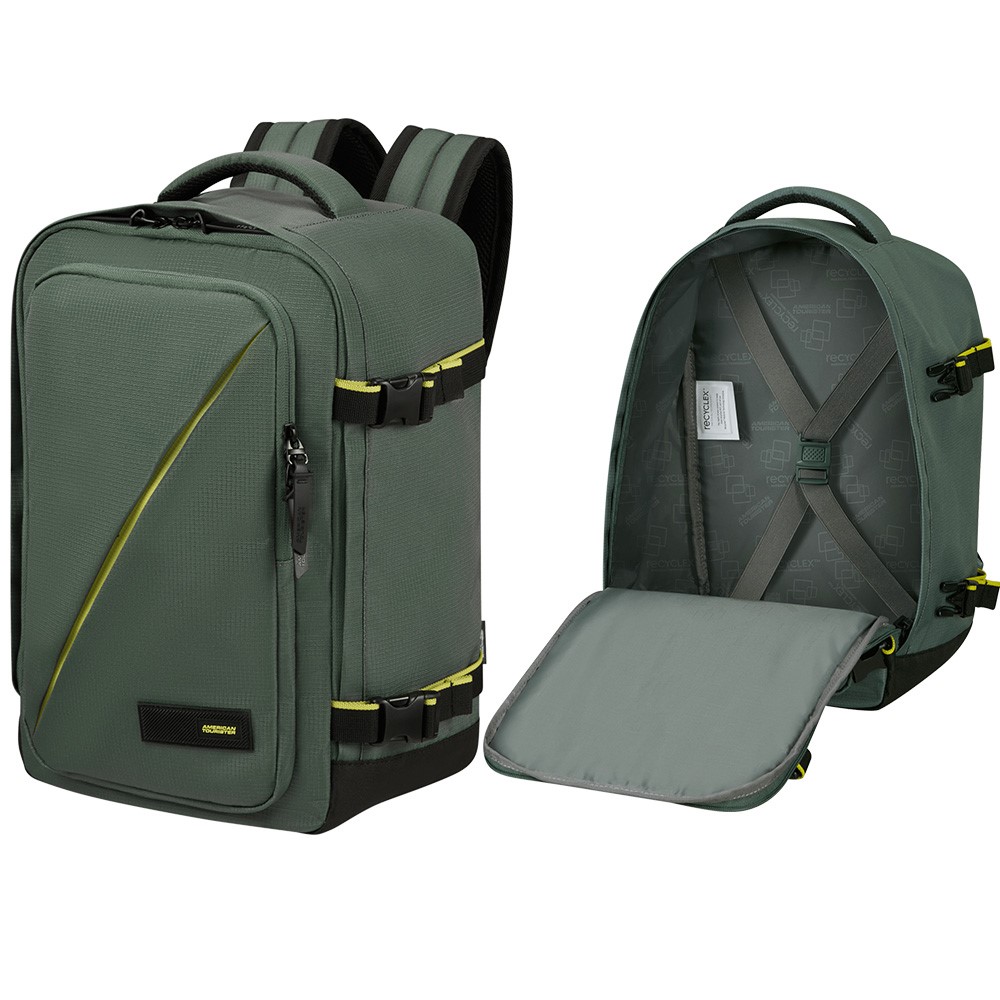Plecak kabinowy wymiary do Ryanair American Tourister 20-40 l zielony