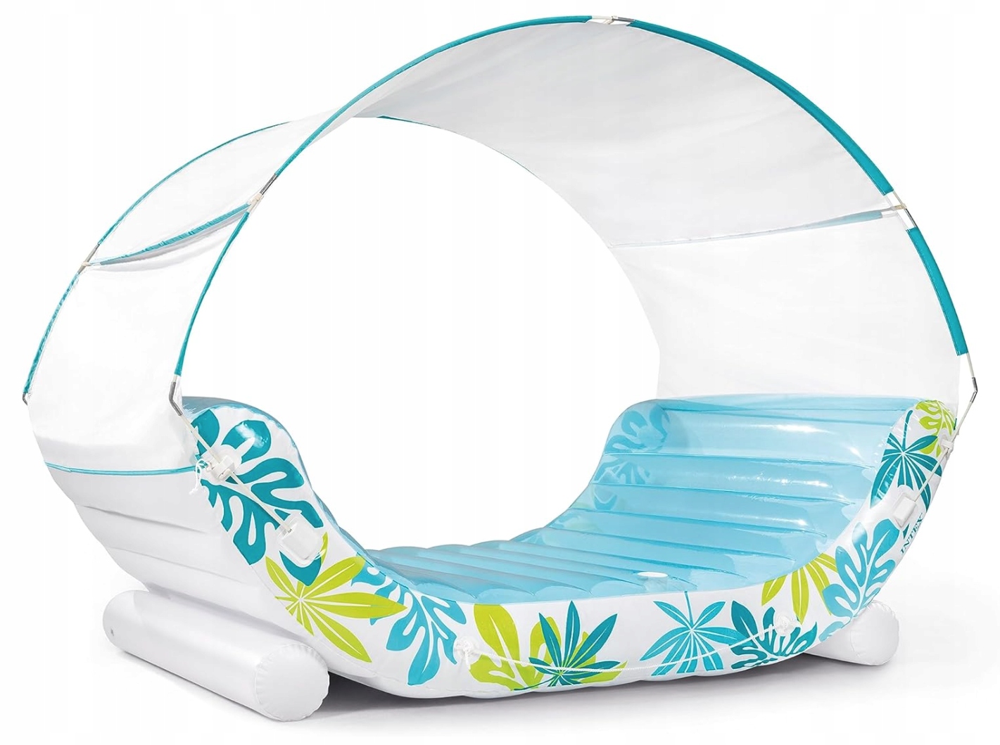 Lenoška nafukovací Tropical s odnímatelnou sluneční clonou 224×150×165cm