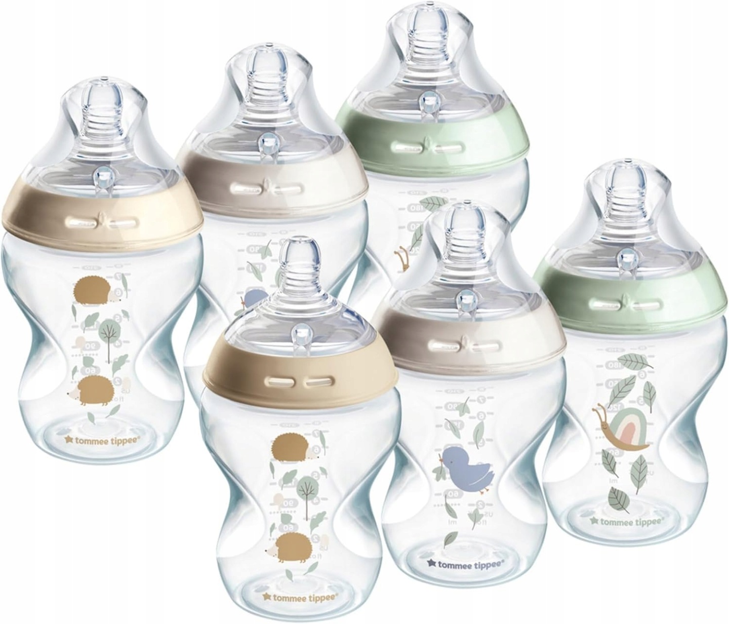Tommee Tippee Closer to Nature Baby Bottles, Slow-