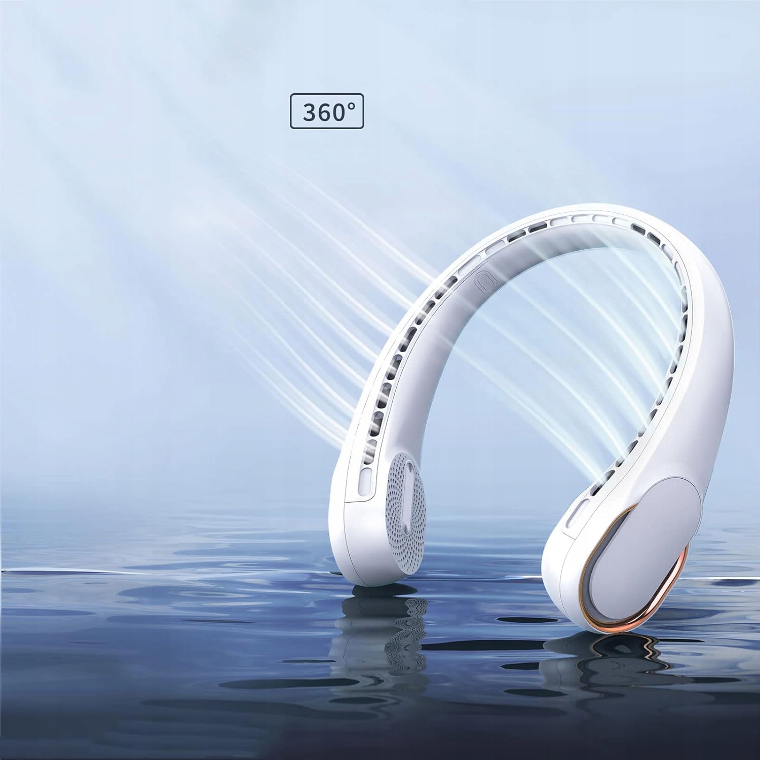 WENTYLATOR NA SZYJE WIATRAK KLIMATYZATOR BEZPRZEWODOWY 3600MAH Model R5