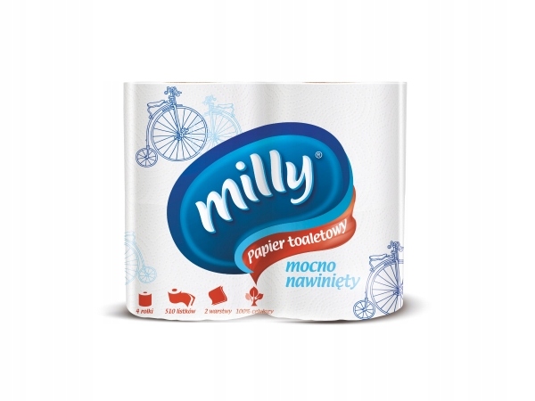 

Milly Papier Toaletowy Mocno Nawinięty 2W 4 szt.