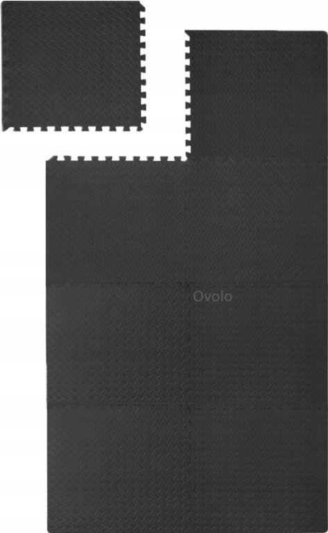 Ochronna Mata Gumowa Podłoga Puzzle 60x60 Na Siłownię Pod Sprzęt 8 Sztuk