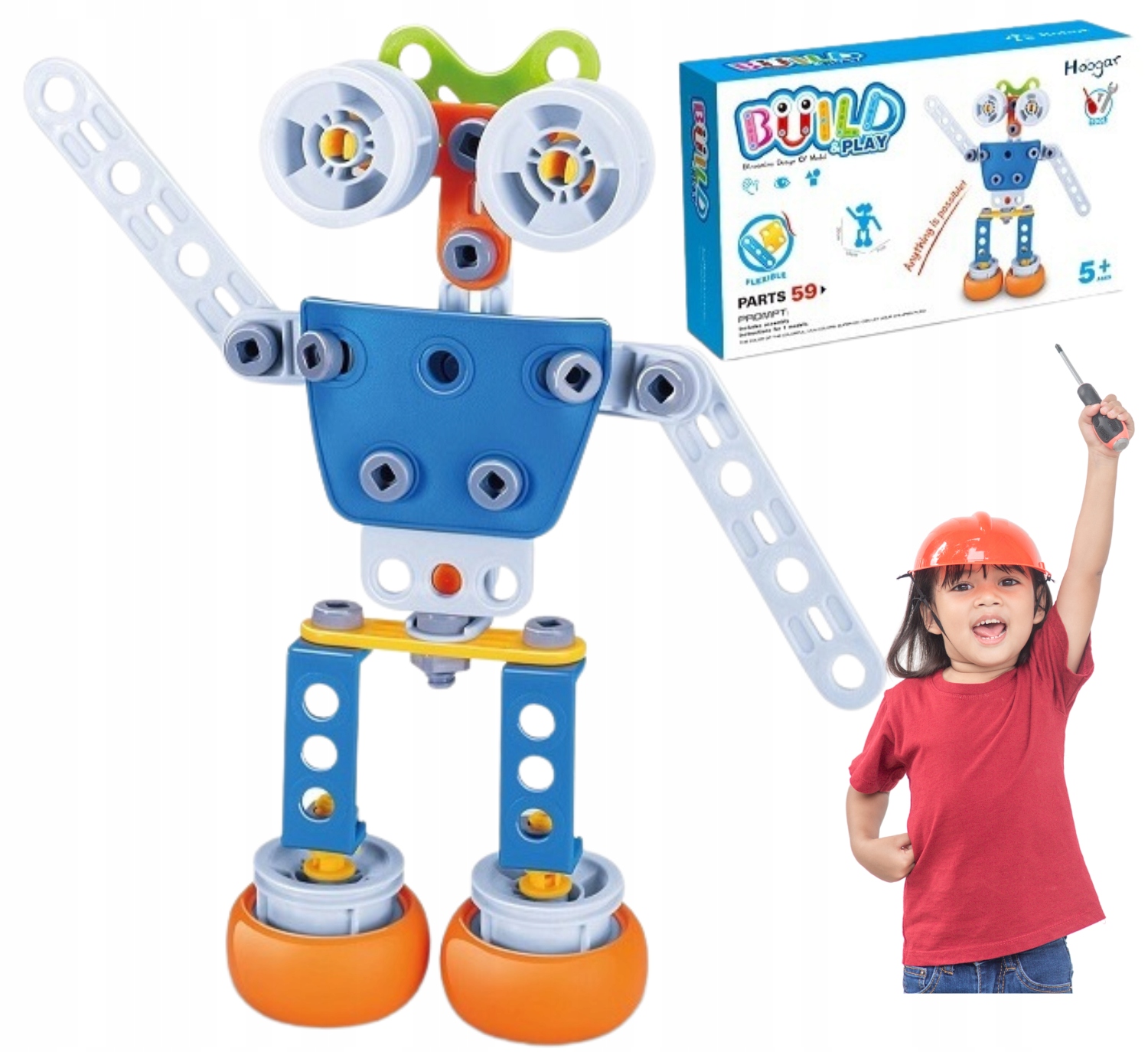 

Klocki Młodego Inżyniera Nauka Budowania Robot 59E