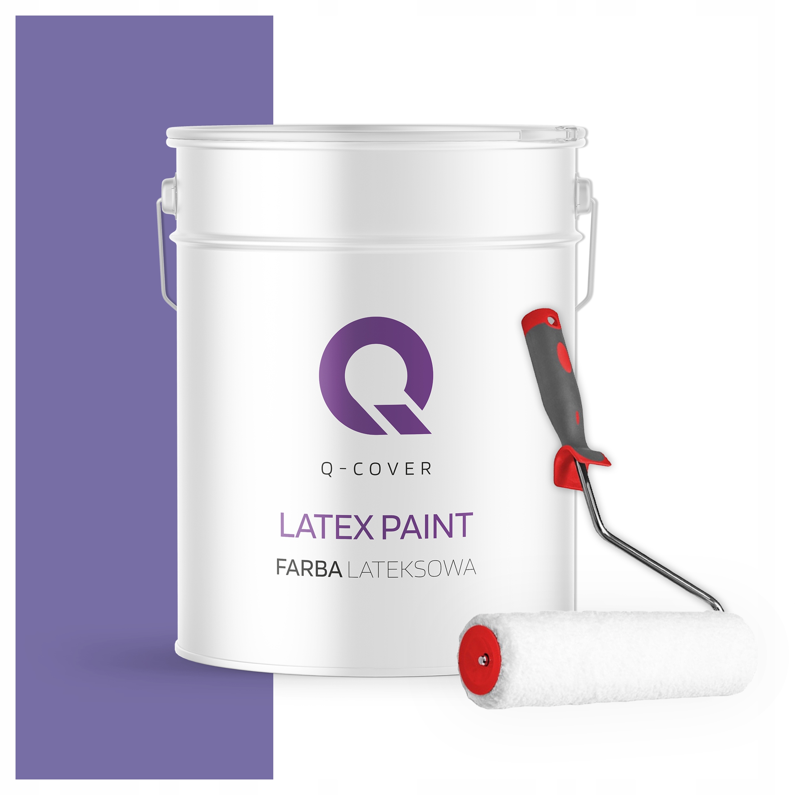 Latexová farba na steny stropov Hlboký mat 10L Slivková H2618 valček