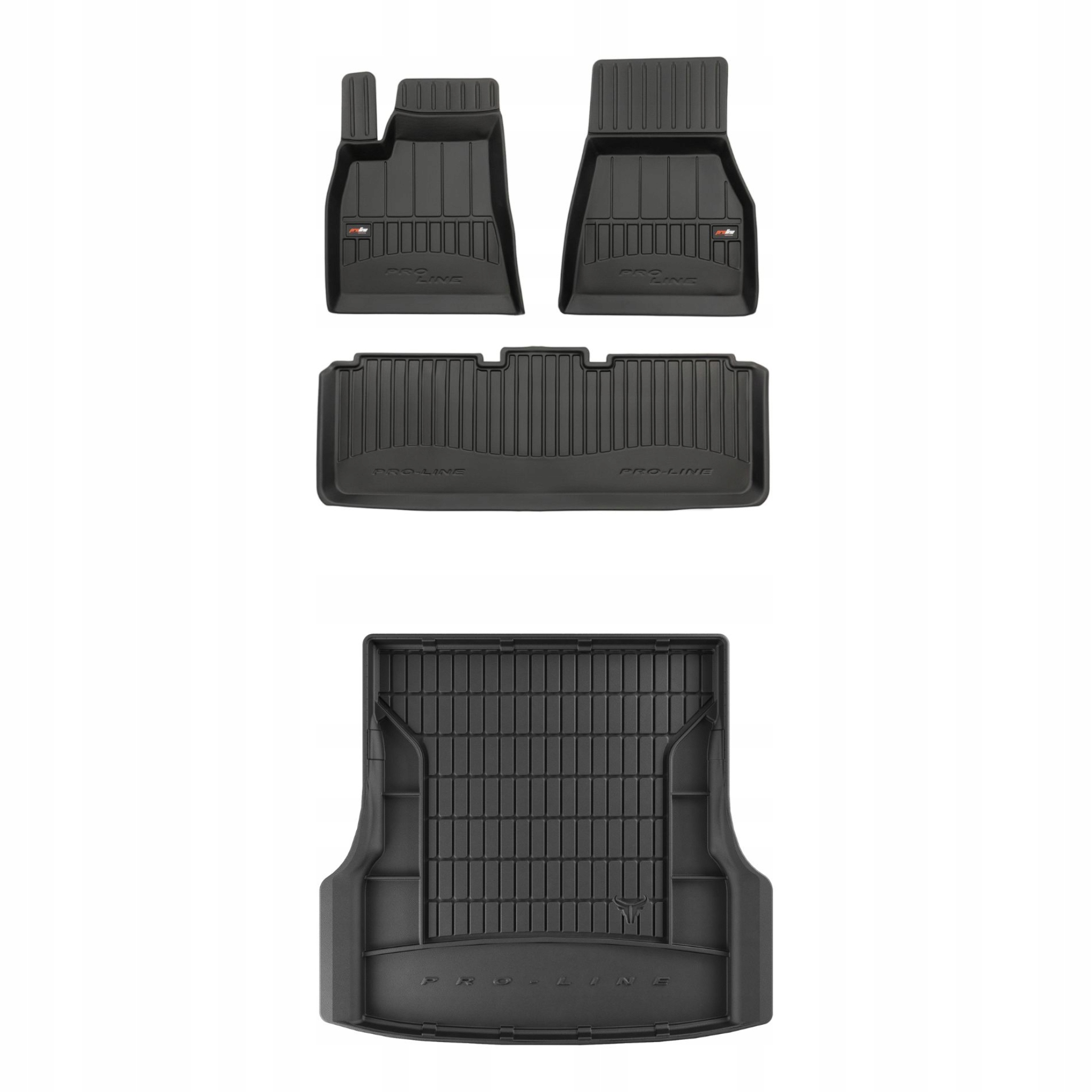 Sada gumových kobercov a rohoží pre Tesla Model S 12-