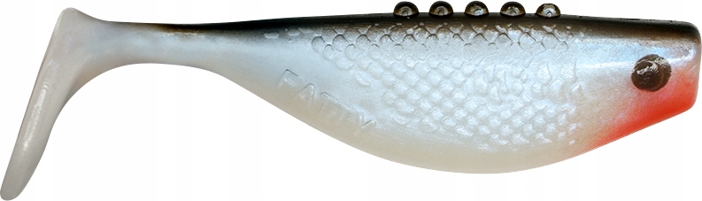 

Dragon V-lures Fatty 10cm Pearl Bs/black red