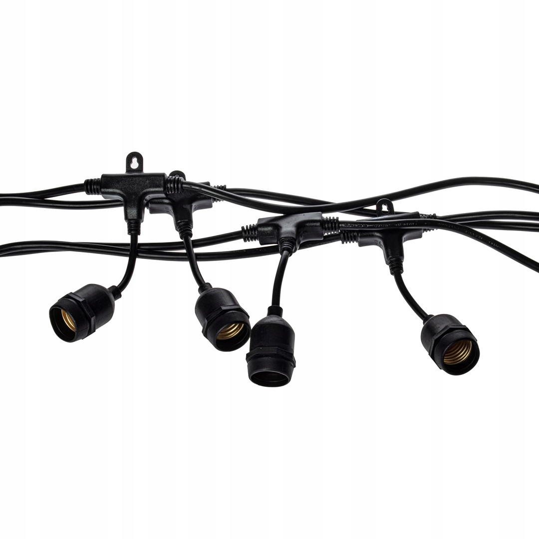 GIRLANDA ogrodowa łańcuch 10m E27 + 10 ŻARÓWKI LED Marka LED-ONE