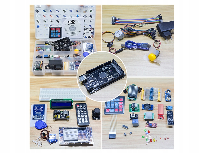 Arduino Uno R3 Zestaw Startowy 200w1 Starter Kit Robotyka Czujniki Rfid