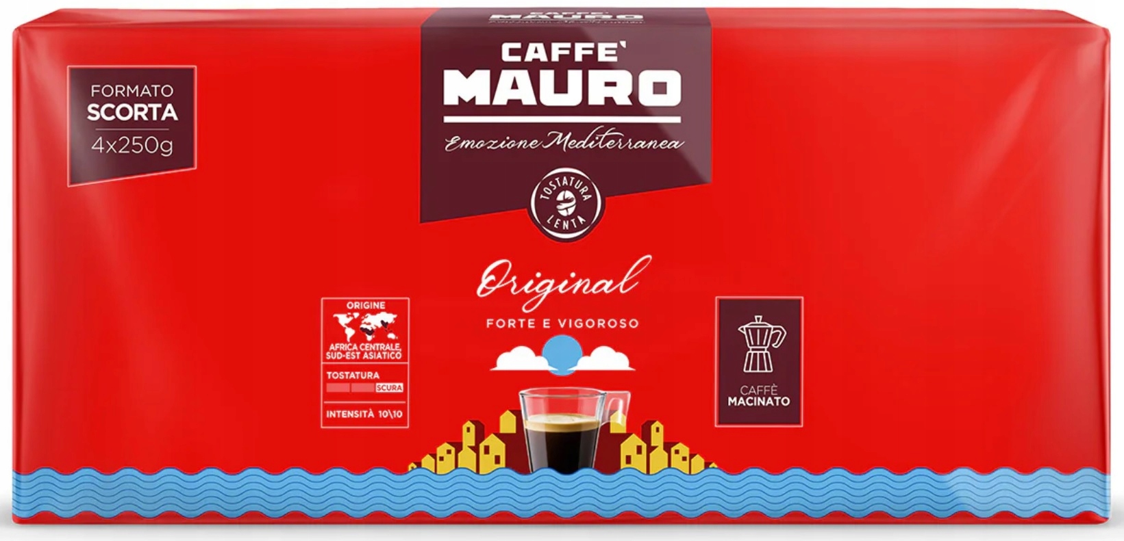 Levně Caffe Mauro Mletá káva Original 4 x 250 g