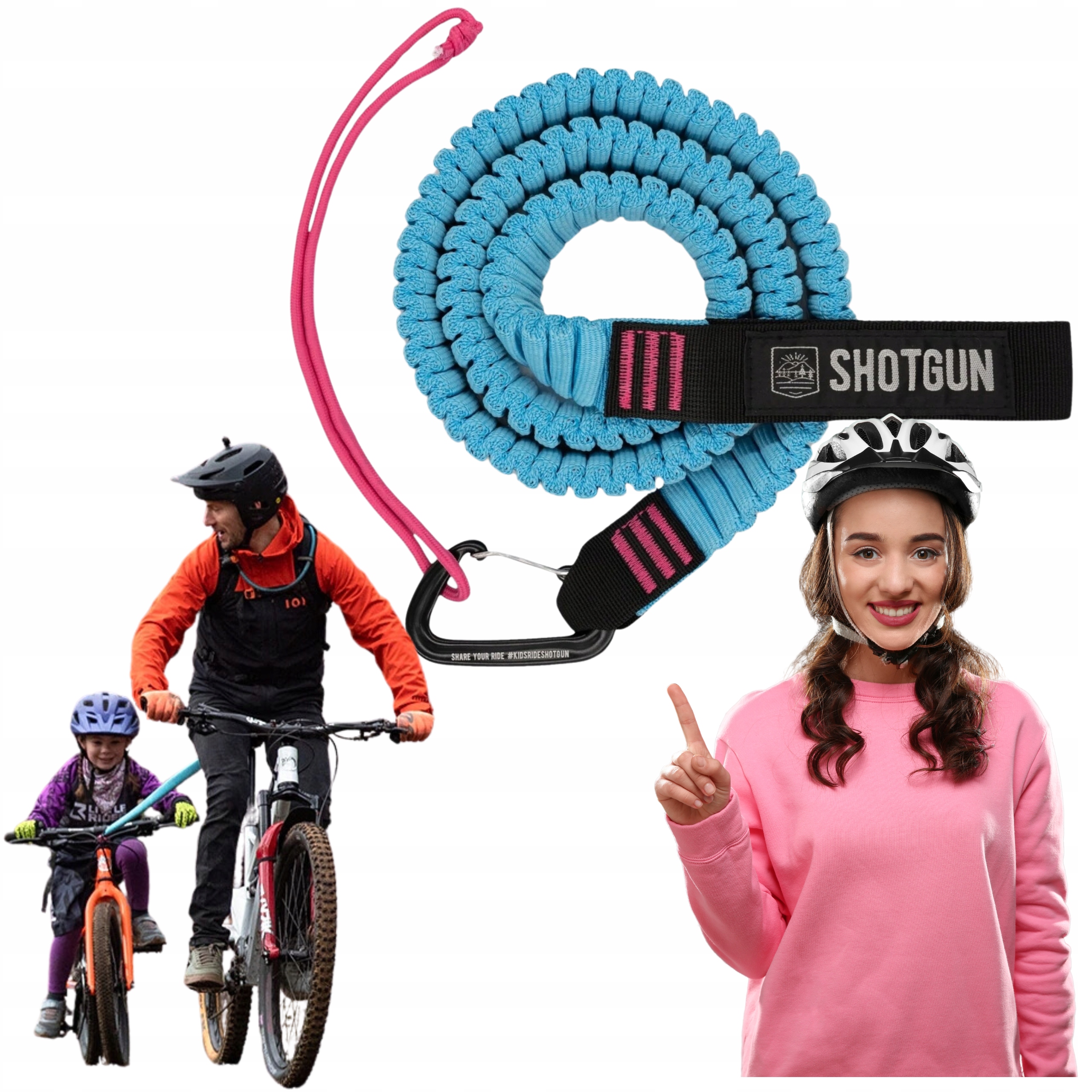 Linka holownicza na rower Shotgun Bike Tow Rope