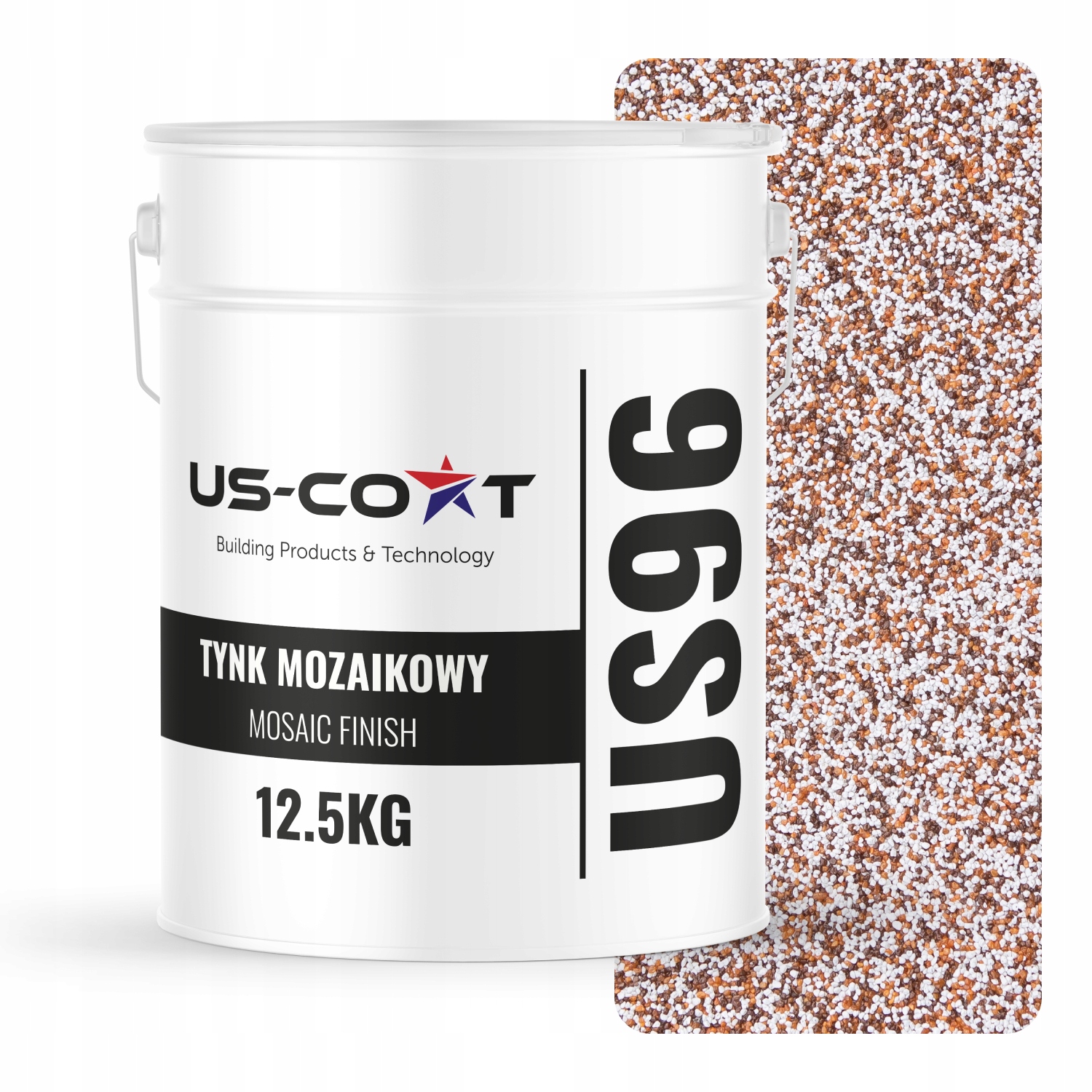 Mozaiková Omietka Mozaika 12,5 Kg Hnedo-červená M61 Ozdobná Živicová Fasáda