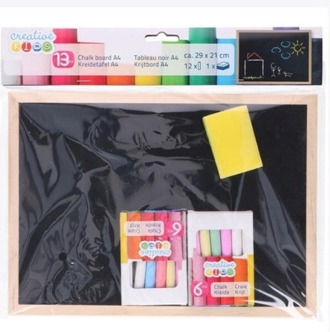 Tablica z kredkami i gąbką Creative Kids