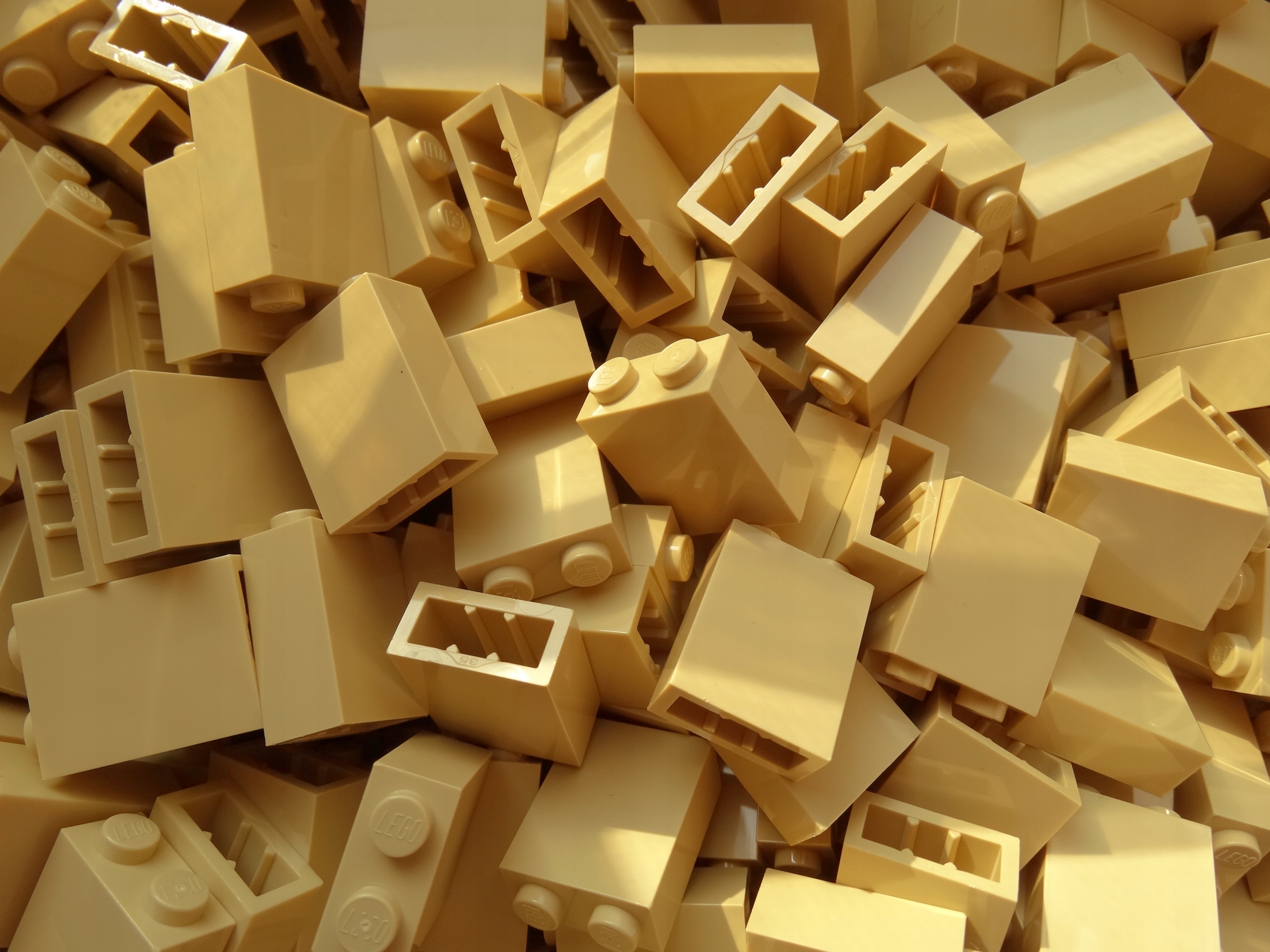 

Lego 3245c brick panel 1x2x2 Tan 10 szt Nowe