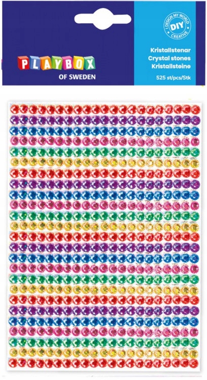 

Naklejki kryształowe kamienie różne kol 525 x Ø5mm