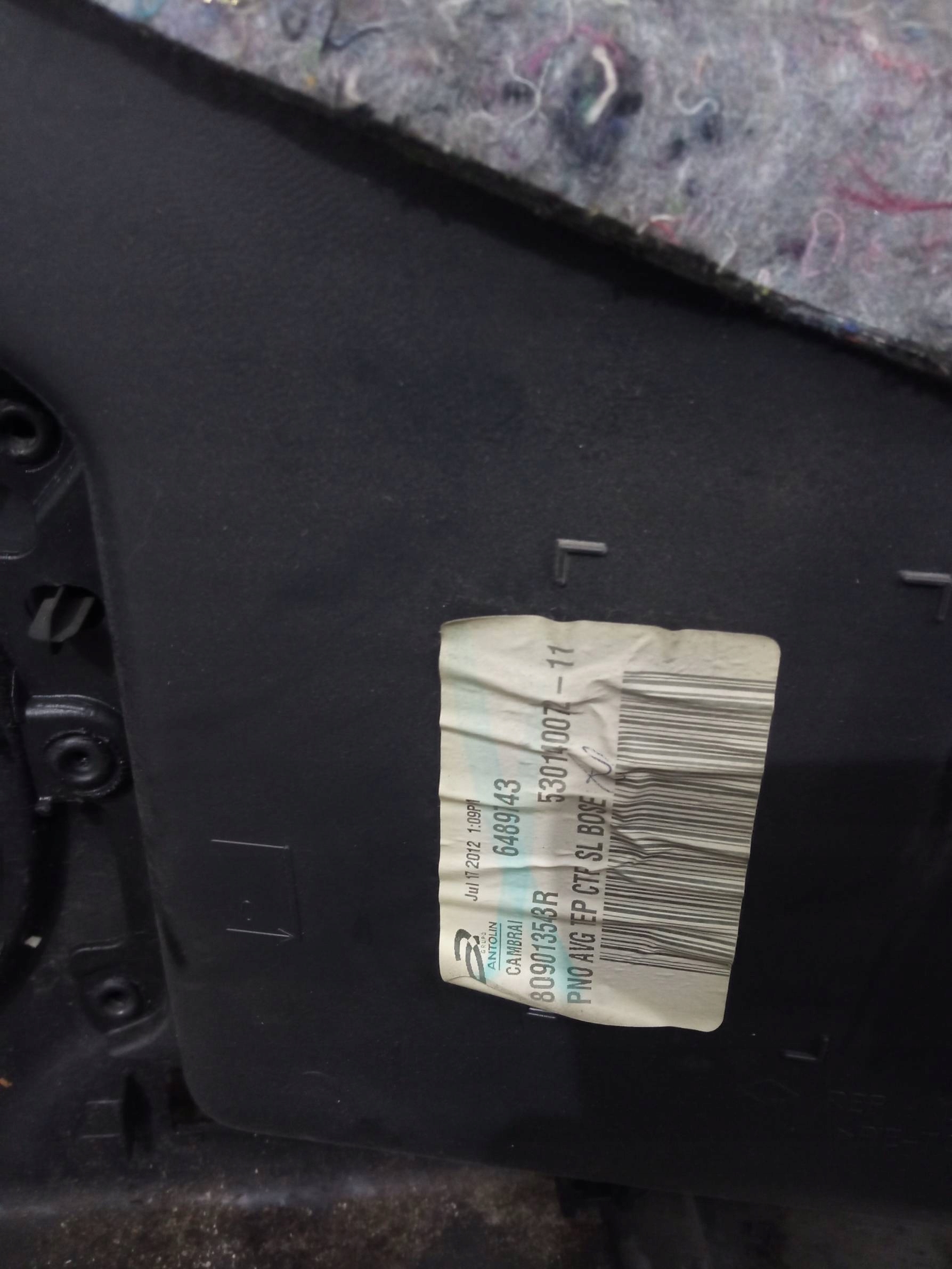 upholstery side left right front KPL BOSE Renault Grand Scenic III