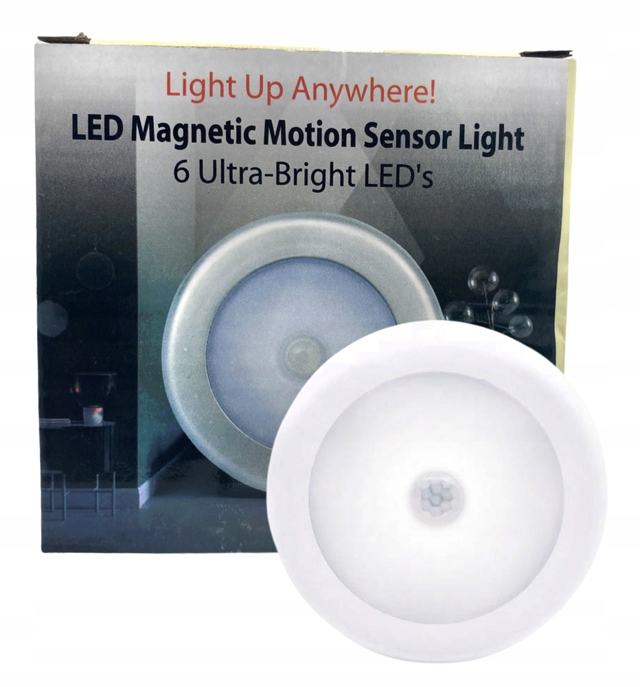 

Lampka Nocna Led Czujnik Ruchu Zmierzchu Baterie