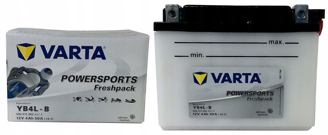 

Akumulator Varta YB4L-B/B4L-B 12V 4Ah 50A