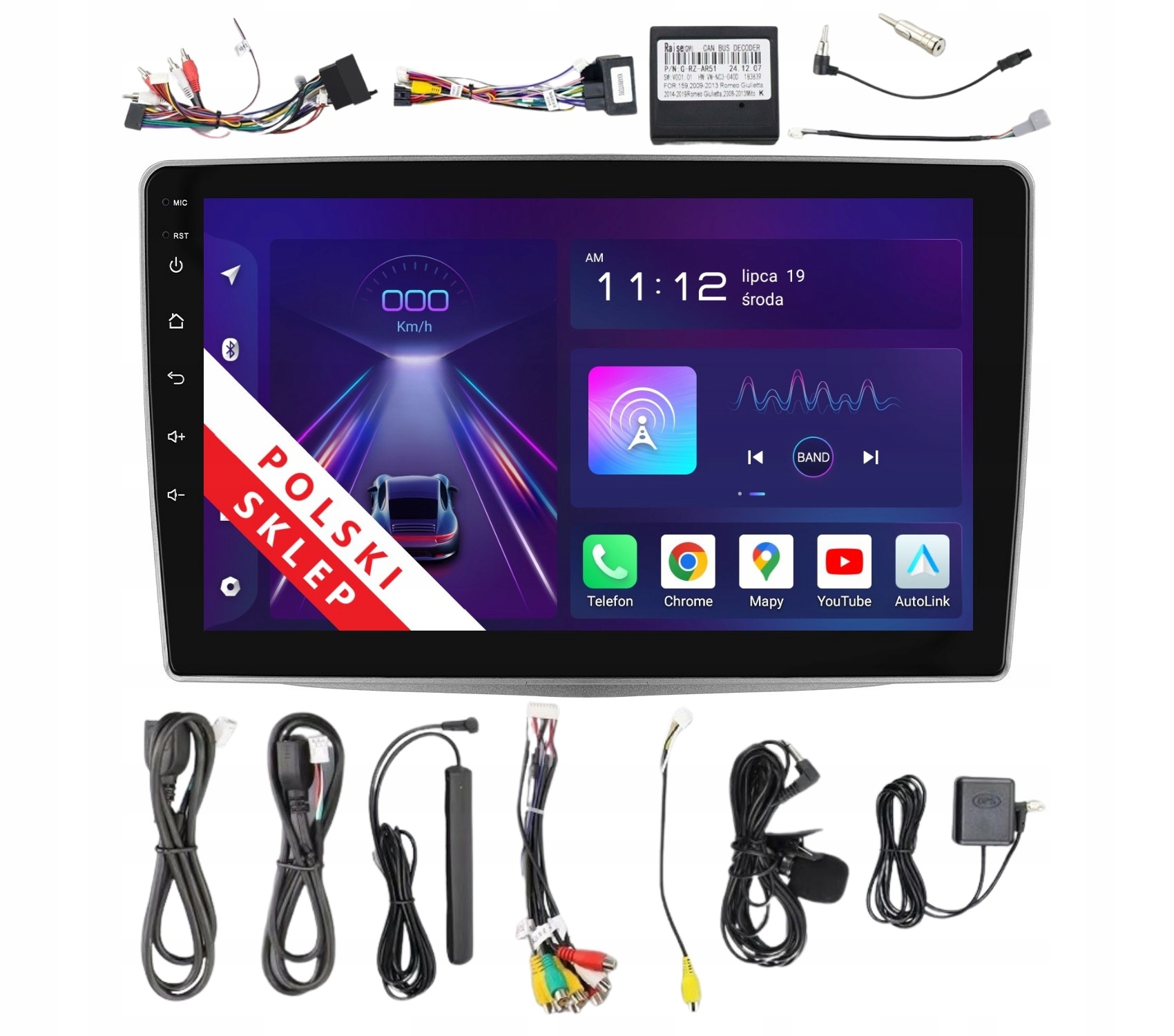 Rádio 2DIN Navigácia Android Alfa Romeo Mito 8/256 Gb Lte Dsp Carplay