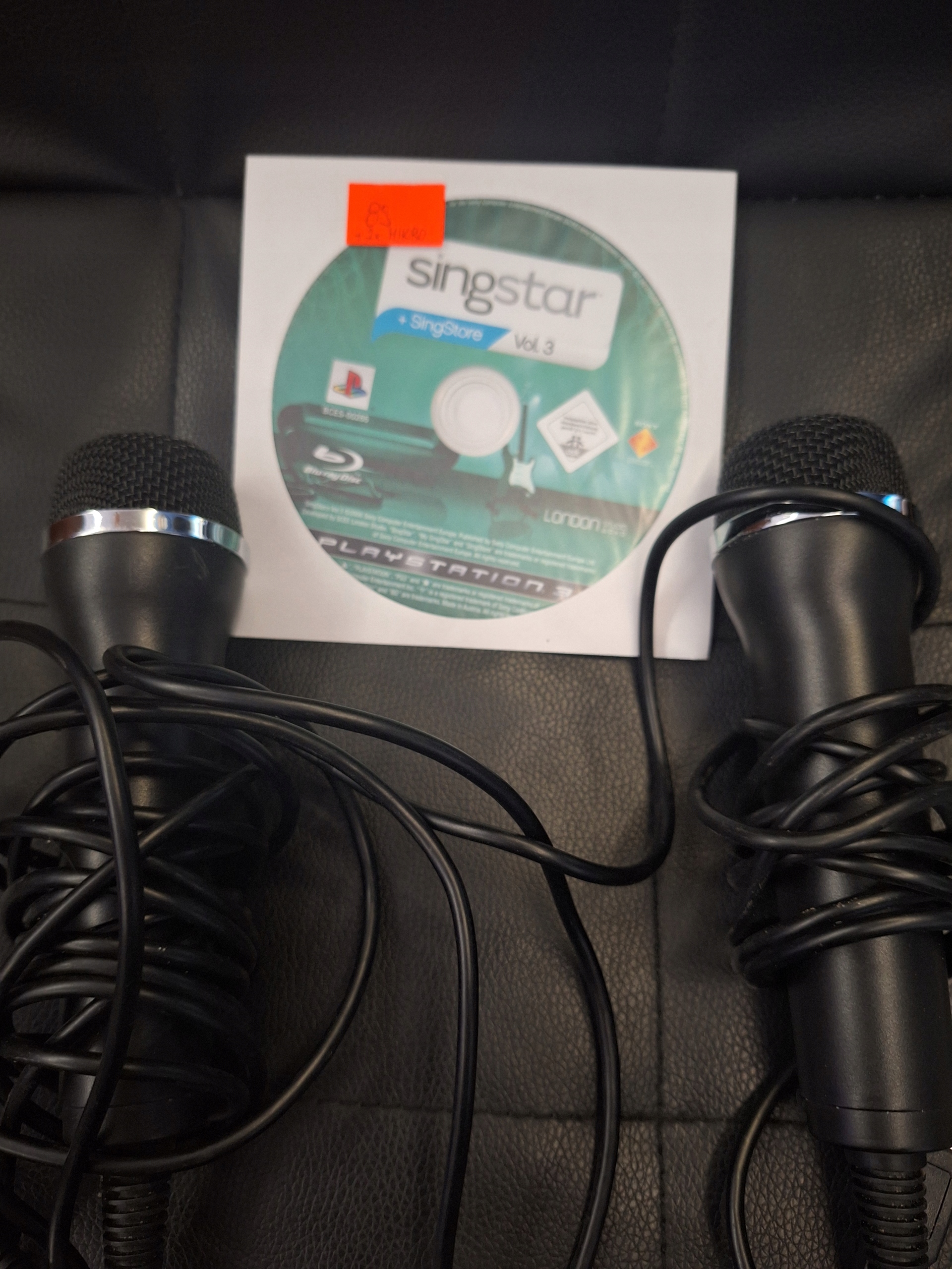 КОМПЛЕКТ МИКРОФОНЫ SINGSTAR ПРОВОДНЫЕ ДЛЯ PS3 PS2