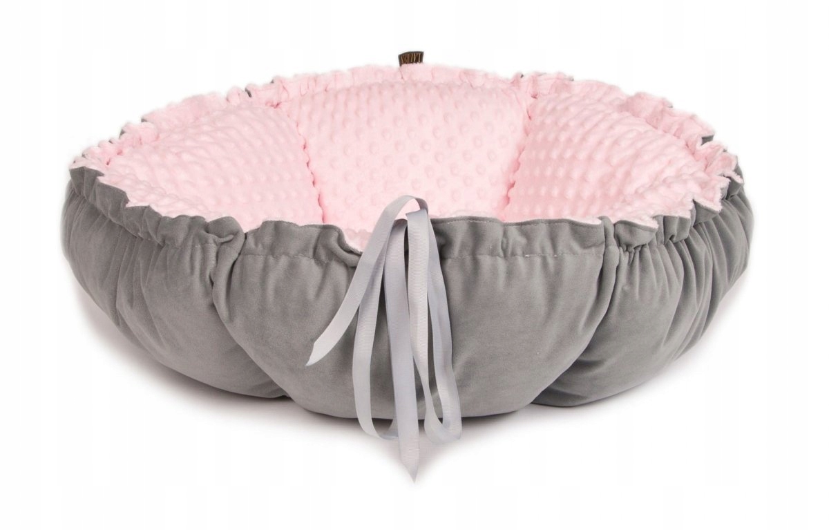 Levně pelíšek Daisy 80cm Šedá Velvet Růže Minky