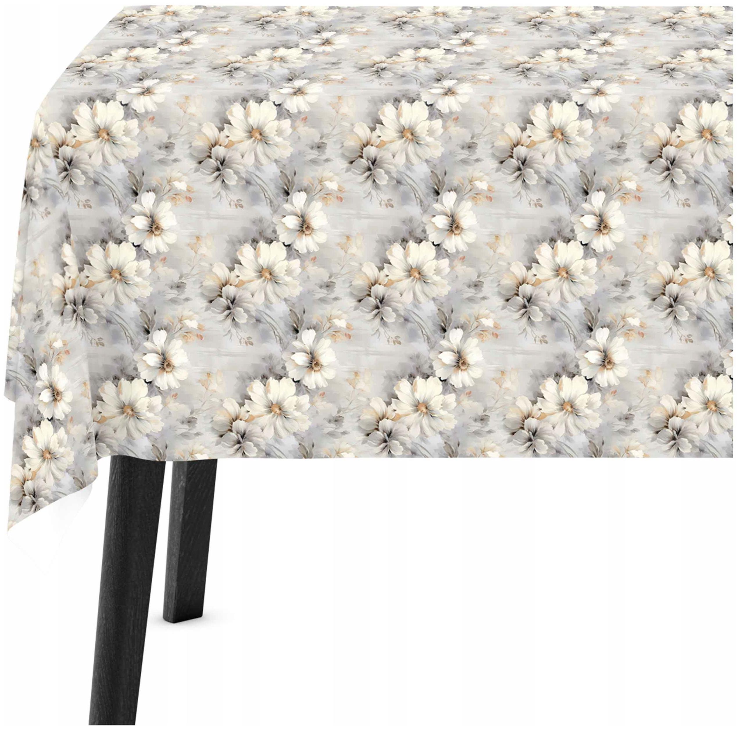 Ubrus na stůl 140x200 Dekorativní ubrusy Velur Šedá 10770