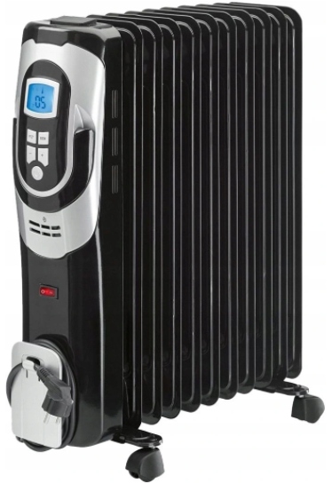 Elektrický olejový radiátor 9 žeber LCD 2000 W