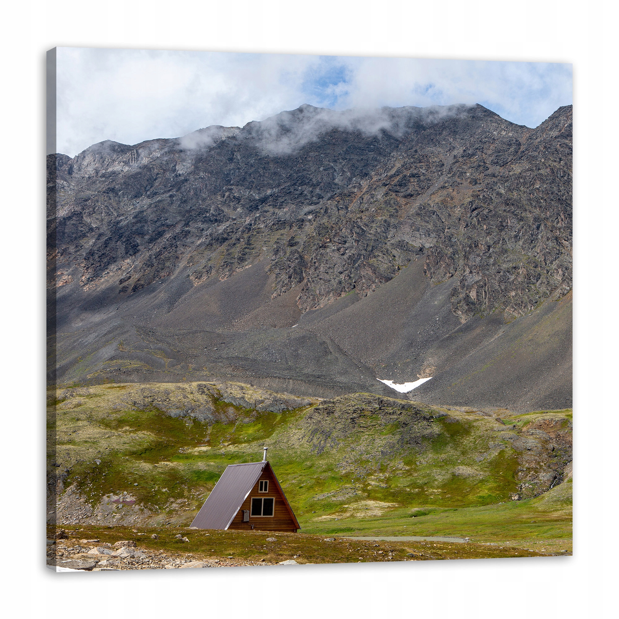 Obraz na plátně Příroda Domeček v horách 80x80 cm