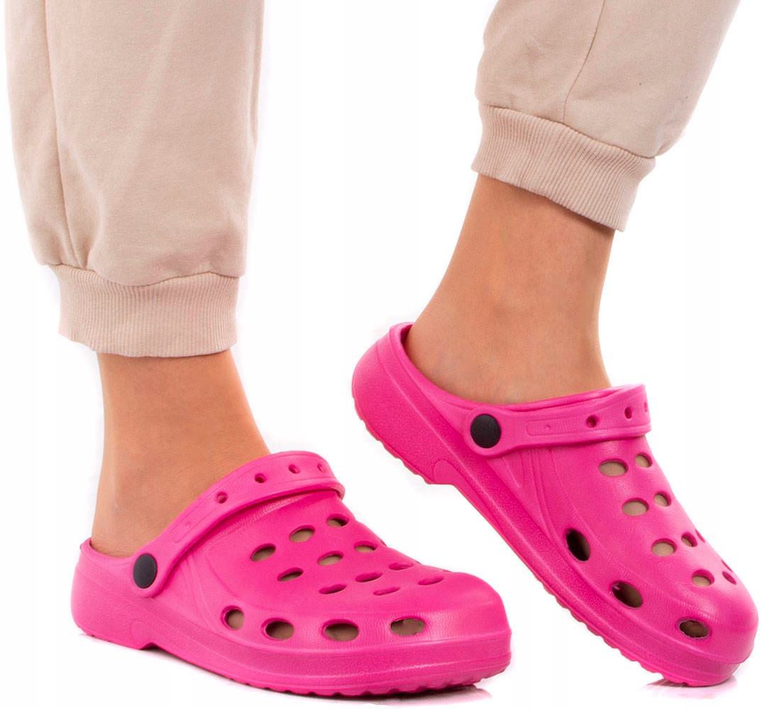 

Różowe Lekkie Klapki Kroksy 37