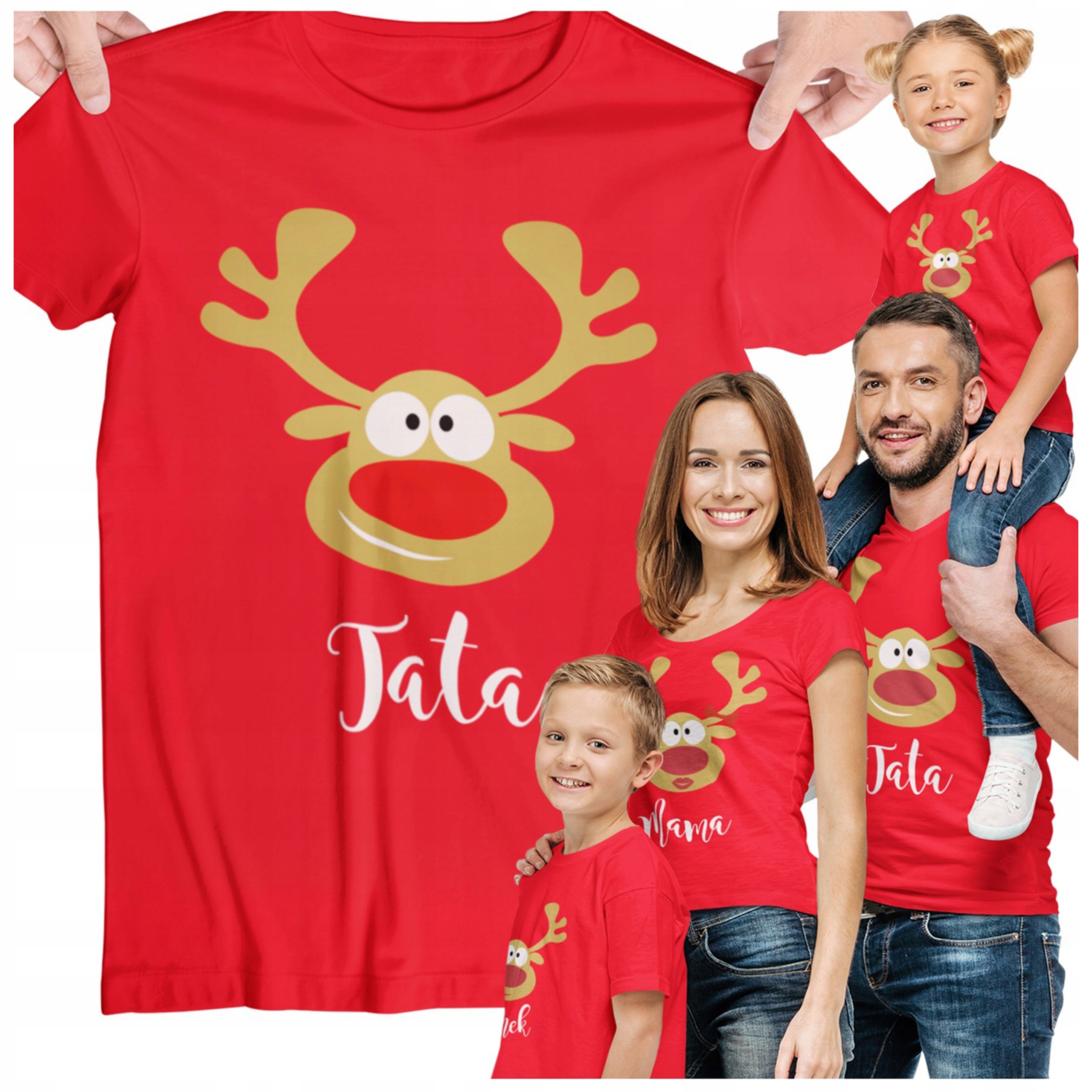 Sada Vánočních Triček Na Štědrý Den Pro 4 Osoby