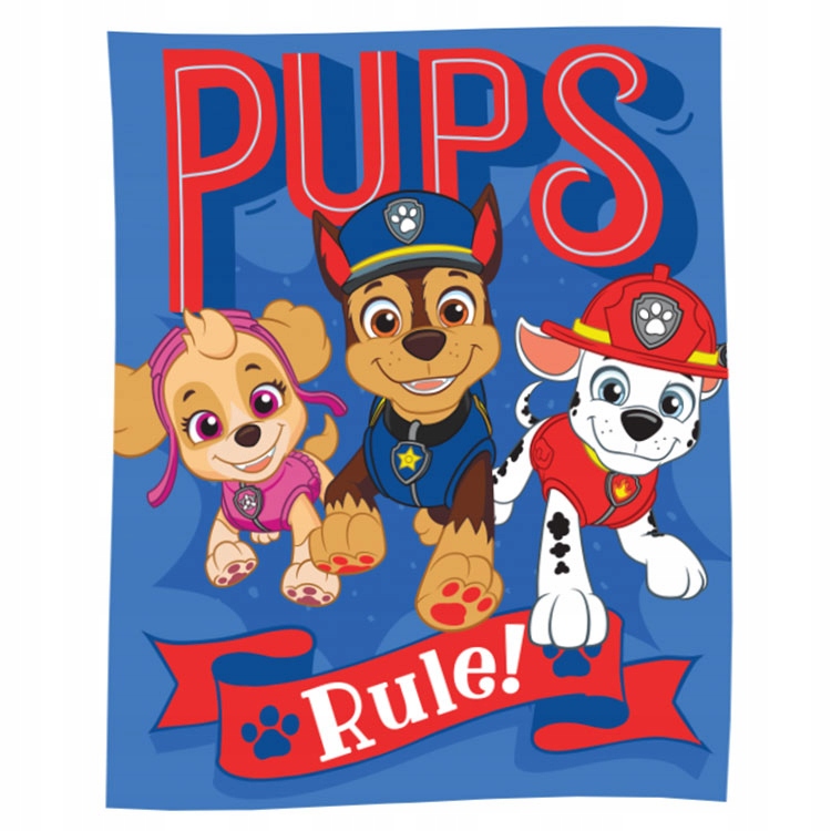 Koc polarowy Psi Patrol: trzy pieski (006171)