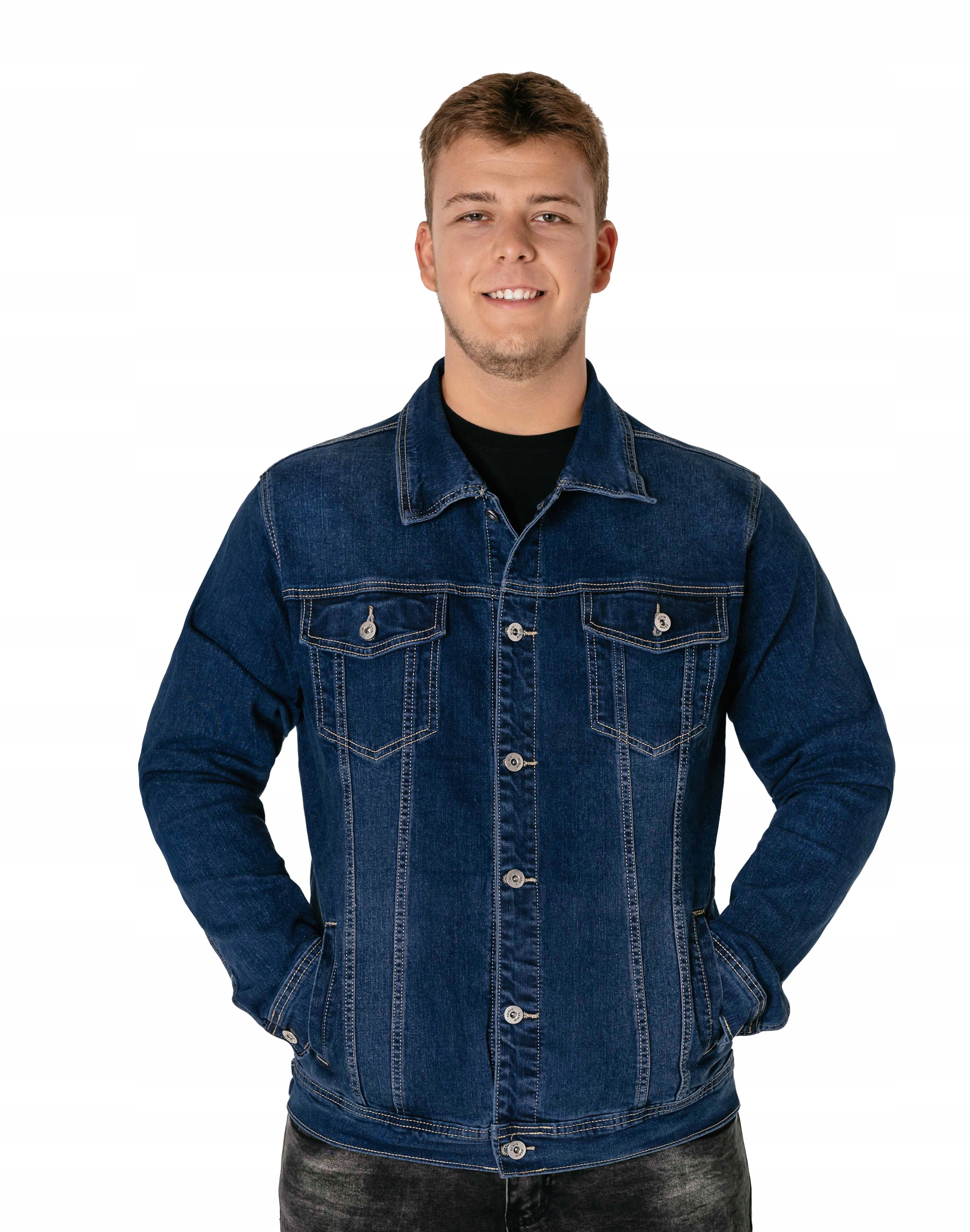 Velká bunda Katana Pánská Mikina Jeans Jupa Džíny Tmavě modrá Džínová 2015 6XL