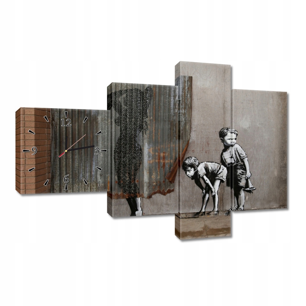 Nástěnné hodiny 100x70 Banksy prohlížení