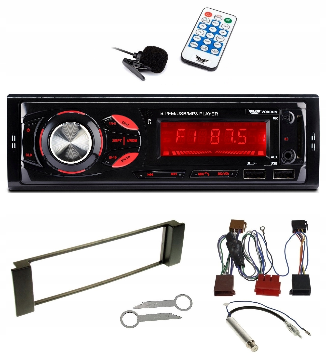 Autorádio Aux Usb MP3 Bluetooth Audi A3 8L A6 C5 Vordon HT-179