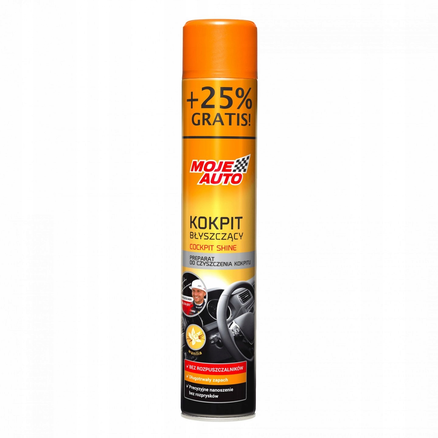 

Czyści Kokpit MojeAuto Protect Błysk Wanilia 750ml