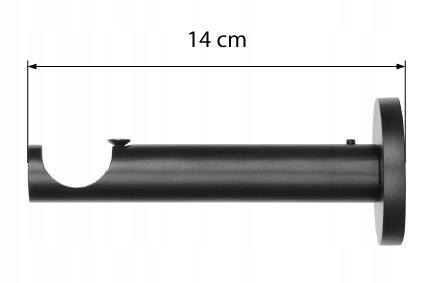 KARNISZ POJEDYNCZY CZARNY MAT METALOWY 440 CM LOFT GRUBA RURKA 25 MM RENA Rodzaj karnisza pojedynczy
